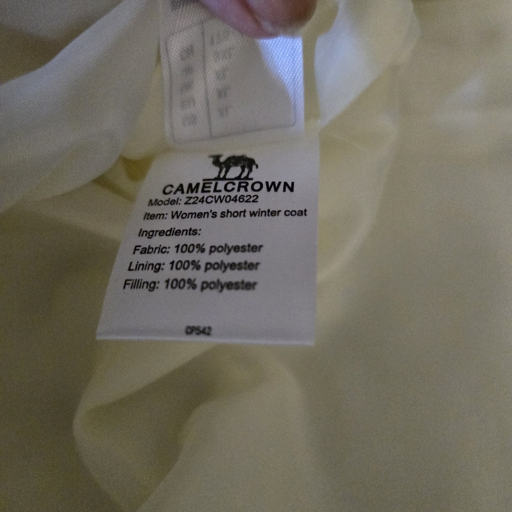 Camel Crown Women Size  XL Cream Hooded Half Zip  Puffer Pullover Jacket NWT - Picture 11 of 12